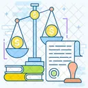 Business Law Money Law Financial Law Icon