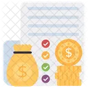 Financial List  Icon
