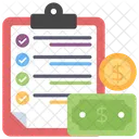 Financial List  Icon