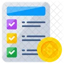 Financial List Checklist Todo Icône
