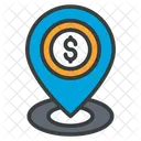 Business Map Way Icon