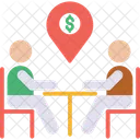 Dollar Location Pin Map Icon