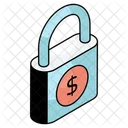 Financial Lock Financial Security Financial Protection Icon