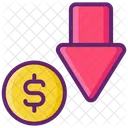 Mloss Financial Loss Money Loss Icon