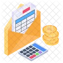 Business Mail Financial Mail Business Email Icon