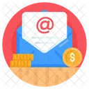 Business Mail Financial Mail Currency Mail Icon