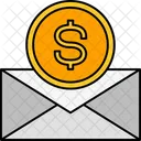 Financial Mail Business Email Money Icon