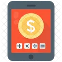 Mobile Calculator Finance Icon