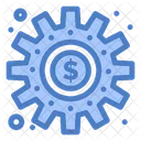Money Management Cogs Making Icon