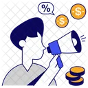 Financial Marketing Financial Publicity Financial Campaign Icon