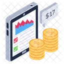 Business App Data Analytics Financial App Icon