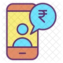 Imobile Finance Rupees Financial Mobile Chat Financial Chat Icône