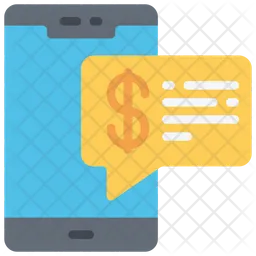 Financial Mobile Chat  Icon