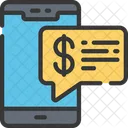 Financial Mobile Chat  Icon