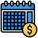 Financial Month Financial Year Economic Calendar Icon