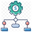 Financial Network Money Network Financial Interconnection Icon