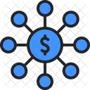 Financial Network Investment Money Icon