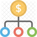 Financial Network Hierarchy Icon