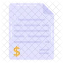Financial Paper Financial Order Financial Document Icon