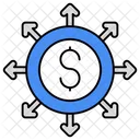 Money Outflow Cash Outflow Financial Outflow Icon