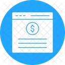 Financial page  Icon