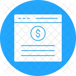 Financial page  Icon