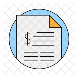 Financial Paper  Icon