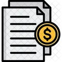Financial Paper Financial Document Business Document Icon