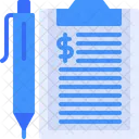 Financial Paper Financial Document Agreement Paper Icon