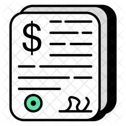 Financial Paper  Icon