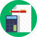 Accounting Calculator Paper Icon