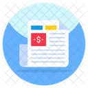 Financial Paper  Icon