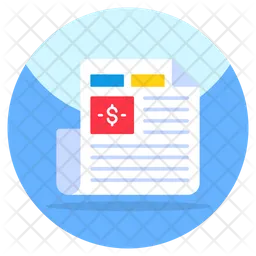 Financial Paper  Icon