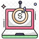 Money Phishing Cash Phishing Financial Phishing Icon