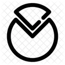 Financial pie chart  Icon
