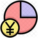 Yen Pie Chart Yen Yuan Chart Icon