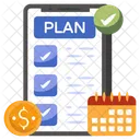 Financial Plan List Checklist Icon