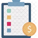 Business Financial Plan Growth Icon