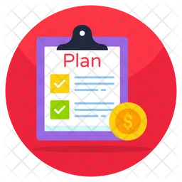 Financial Plan  Icon