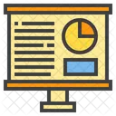 Financial Plan Presentation Board Presentation Icon