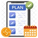 Financial Plan List Checklist Icon