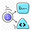Financial Plan Financial Scheme Financial Process Icon