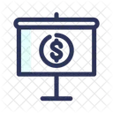 Presentation Money Screen Icon
