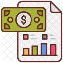 Financial Report Sheet Report Icon