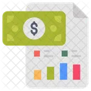 Financial Report Sheet Report Icon