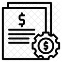 財務報告、事業報告、財務 アイコン