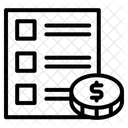 財務報告、事業報告、財務 アイコン