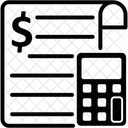 財務報告、財務、レポート アイコン