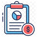 Financial Report Business Report Business Data Icon