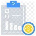 Financial Report Productivity Report Business Report Icon